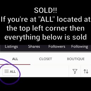 Everything below is sold - Thank you!!